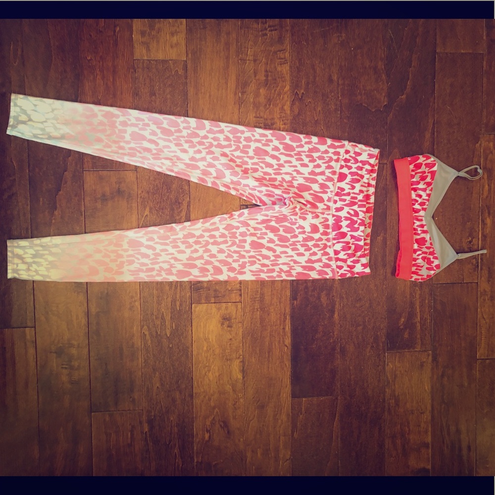 ALO ombré yoga pants & bra